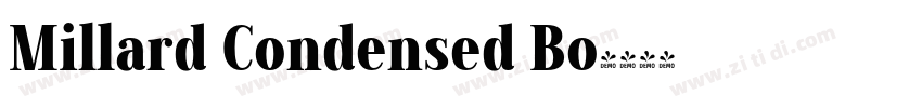 Millard Condensed Bo字体转换